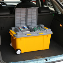 Large High-strength Plastic Storage Box Thickened Trolley On-board Storage Box - £65.53 GBP+