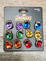 Avengers Infinity Gauntlet Stones Earring Set New  - £5.53 GBP