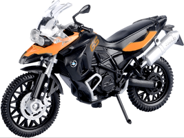 BMW F800GS Orange/ Black Motorcycle Model, Motormax Scale 1:18 - £35.29 GBP