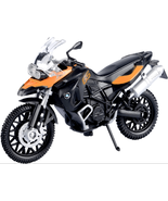 BMW F800GS Orange/ Black Motorcycle Model, Motormax Scale 1:18 - £35.32 GBP