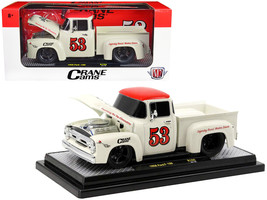 1956 Ford F-100 Pickup Truck Wimbledon White w Red Top Crane Cams Limited Editio - £40.92 GBP