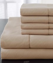 Luxury Estate-1200-Thread Count Sheet Set Taupe King - £75.75 GBP