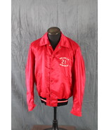 Vintage Satin Jacket - Melville Sharks Maple Leaf Billiards - Men&#39;s Large - $92.00