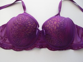 Natori 734043 Dimensions Contour UW Bra Purple 34D MSRP $68 B100D34 - $22.74