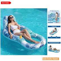Multi-Functional Inflatable Chair Floatie with Detachable Canopy for Sum... - $43.51