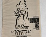 Miss America Pageant Tv Show Print Ad Kenny Rogers Regis Philbin Tpa15 - £4.74 GBP
