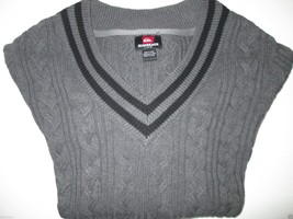 Quiksilver Cotton Blend Long Sleeve Men’ Sweater Ashland L (16-17 | 36-37) - £22.82 GBP