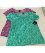 basic edition  womens two top lot still have original tags matching patt... - $27.08 CAD