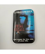 Vtg 1990 Total Recall Movie Schwarzenegger 2.75&quot; Carolco Lapel Pin - $21.14 CAD