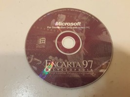 Microsoft Encarta 97 Encyclopedia Pc Software No Case Only Disc - £1.17 GBP