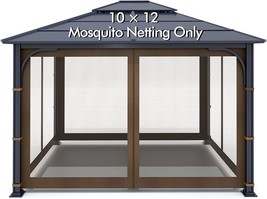 Universal Replacement Mosquito Netting For Gazebos - Wonwon Outdoor Gazebo - £72.71 GBP