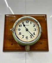 Nautical Decor Old Iron Vintage Seiko Electric Ship Wall Clock Made in Japan - $124.74