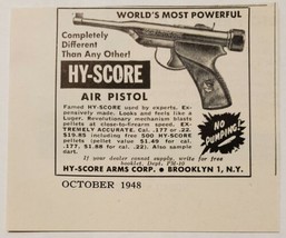 1948 Print Ad Hy-Score Arms Air Pistols Made in Brooklyn,New York - £6.47 GBP
