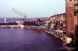 1977 View from Ponte Scaligero Verona Italy Ektachrome 35mm Color Slide - £2.78 GBP