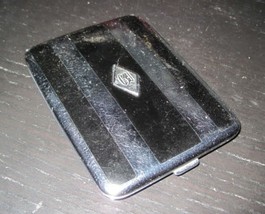 Vintage Ronson Streamline Style Metal Engraved Cigarette Case - $24.99