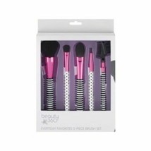 Beauty 360 Everyday Favorites 5-Pc Brush Set New with Gift Box Free Ship... - $9.99