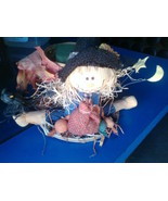 Halloween Decor Scarecrow Flower Basket Centerpiece Craft Supplies - $14.99