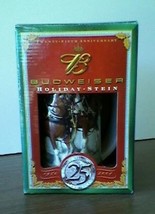 2004 Budweiser Clydesdales Christmas Stein Beer Mug 25th Anniversary NIB - £27.53 GBP