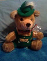 Plush Bear Vintage Beer Bear with Beer Mug 1984 St Patrick&#39;s Day A-1 Novelty Co - £15.97 GBP