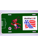 Soccer 1994 World Cup USA Souvenir License Plate and Pin Back Button Col... - £26.45 GBP
