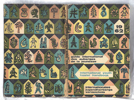 Book Youth Hostel Handbook with Old Map Vintage Antique Books 1962 Europe Travel - £125.37 GBP