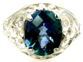 SR004, Neptune Garden Topaz, Sterling Silver Ring - £67.53 GBP