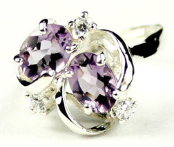 SR016, Amethyst, 925 Sterling Silver Ring - £44.83 GBP