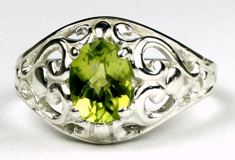 SR111, Manchurian Peridot, Sterling Silver Ring