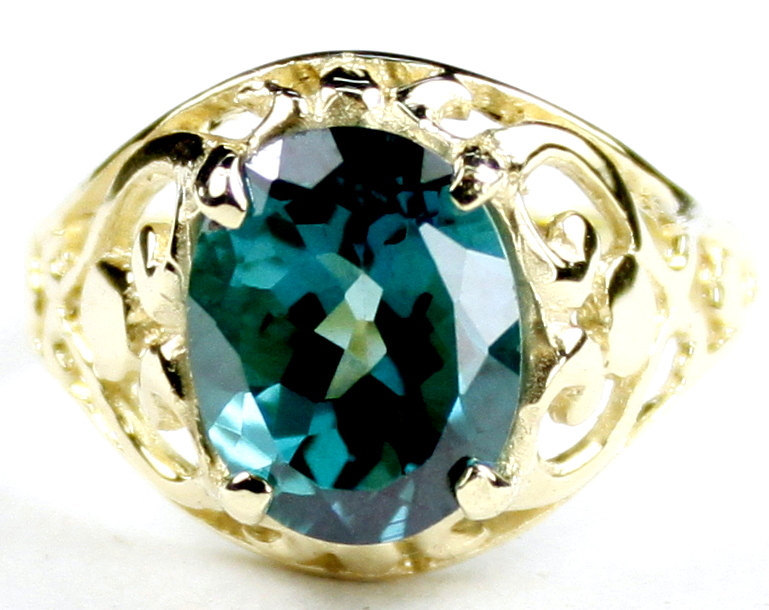 R004, Paraiba Topaz, 10KY Gold Ring