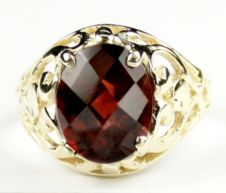 R004, Mozambique Garnet, 10KY Gold Ring