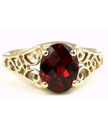 R005, Mozambique Garnet, 10KY Gold Ring - £222.32 GBP