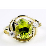 R021, Manchurian Peridot, 10KY Gold Ring - £359.71 GBP