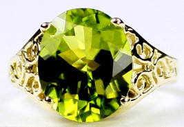 R057, Peridot, 10KY Gold Ring - £1,231.95 GBP