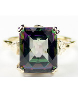 R188, Mystic Fire Topaz, 10KY Gold Ring - £282.78 GBP