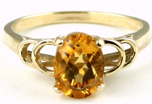 R300, Brazilian Citrine, 10KY Gold Ring