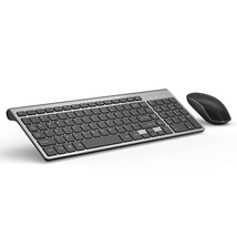 Wireless Keyboard Mouse Combo, 2.4G Compact And Ultra Slim Wireless Keyboard And - £45.07 GBP