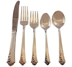 Damask Rose by Oneida Sterling Silver Flatware Set for 8 Service 40 pieces - £1,418.72 GBP