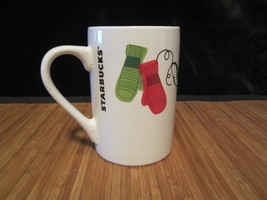 2011 Starbucks Christmas Coffee Mug Tea Cup 2011 Dove Mittens Holiday 10 Oz  - £11.79 GBP