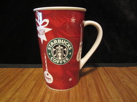 2009 Starbucks Coffee Red Christmas Holiday Wish Hope Love Large Cup Mug 16 oz  - £15.79 GBP