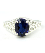 SR005, Creative Blue Sapphire, 925 Sterling Silver Ring - £42.29 GBP