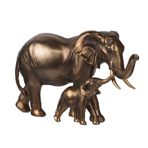 A&amp;B Home Bronze Elephants Statue 12X5X7&quot; - £48.57 GBP
