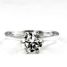 SR311, 1 CT Cubic Zirconia, 925 Sterling Silver Ring - £37.87 GBP