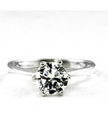 SR311, 1 CT Cubic Zirconia, 925 Sterling Silver Ring - £37.28 GBP