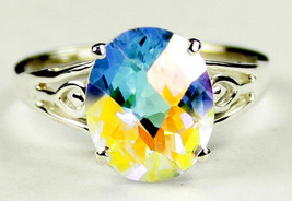 SR139, 4.5 cts Mercury Mist Topaz, Sterling Silver Ring - £79.95 GBP