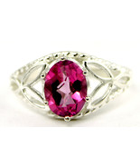 SR137, Pure Pink Topaz, 925 Sterling Silver Ring - £47.58 GBP