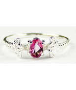 SR192, .50ct Pure Pink Topaz, 925 Sterling Silver Ring - £35.78 GBP