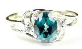 SR176, Paraiba Topaz, 925 Sterling Silver Ring - $82.81