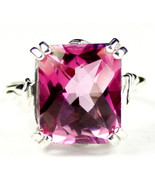 SR188, 12x10mm Pure Pink Topaz , 925 Sterling Silver Ring - £89.91 GBP