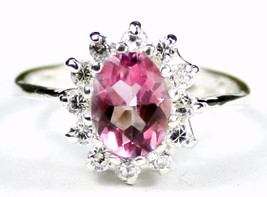 SR235, Pure Pink Topaz, 925 Sterling Silver Ring - £51.08 GBP