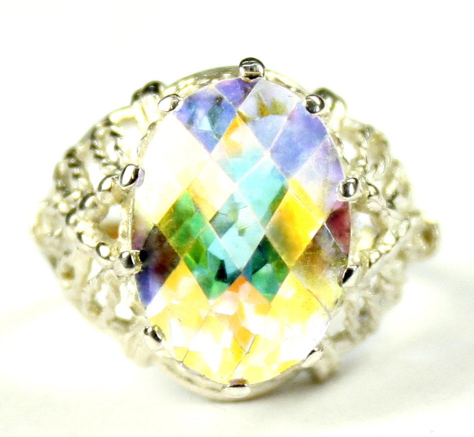 SR260, 7ct Mercury Mist Topaz, 925 Sterling Silver Ring